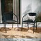 Emma and Oliver 2 Pack Rattan Indoor-Outdoor Restaurant Stack Chair with Curved Back